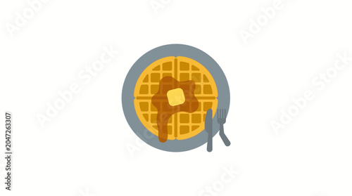 Foto A plate of food with butter.