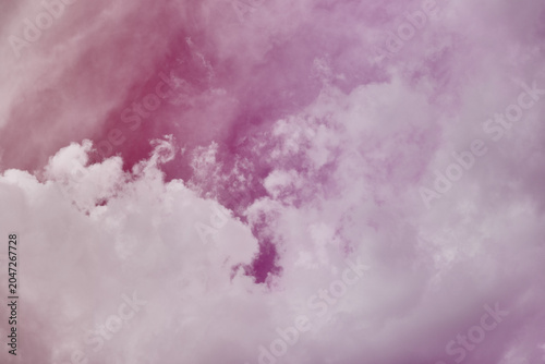 Pink clouds in a soft abstract sky