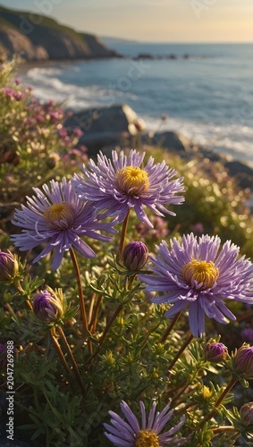 Vibrant Sea Aster Blossoms