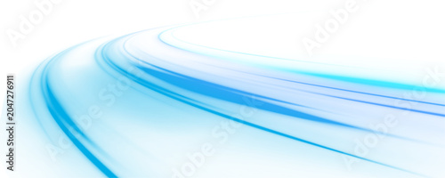 Highway traffic and city streets glow with neon blue laser speed lines. Futuristic energy, light wave on white background. Flowing motion trail. Abstract digital concept, vector illustration png.