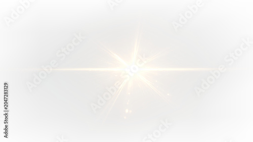 Фотография Golden optical burst with glowing star reflections PNG
