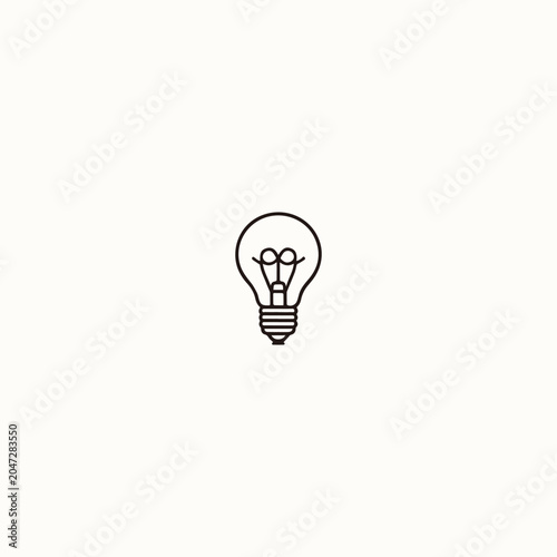 Lamp logo vector icon illustration