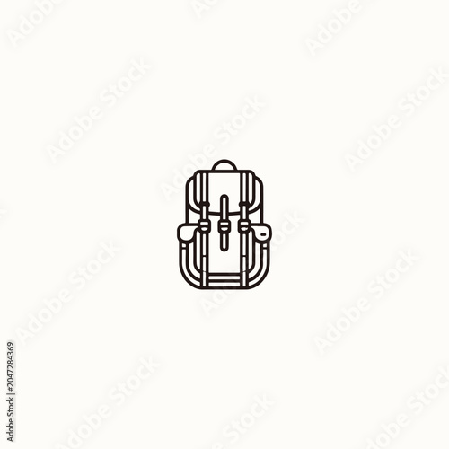Bag logo vector icon illustration
