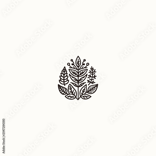 Tree leaf logo vector icon illustration