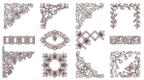 Vintage Ornamental Decorative Designs Collection