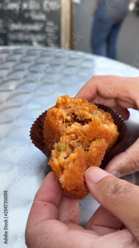Arancina Palermo street food