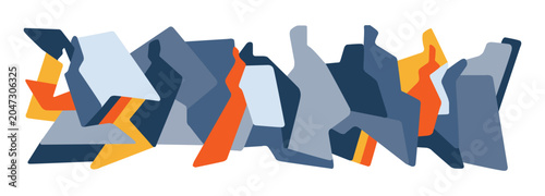  People future silhouettes high technology abstract vector background