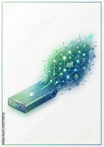 Annual report cover, Intelligent Green Future concept