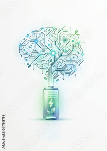 Annual report cover, Intelligent Green Future concept