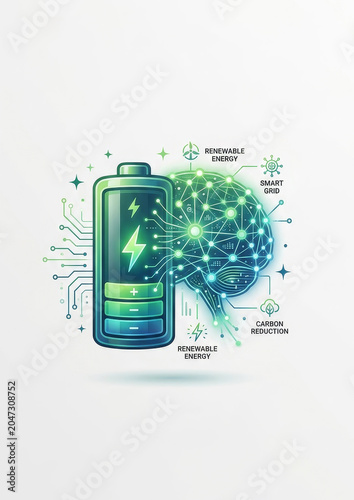 Annual report cover, Intelligent Green Future concept