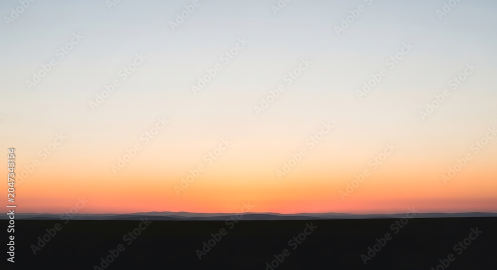 Fototapeta premium Soft pastel sky gradient during twilight hours with subtle cloud formations near the horizon.
