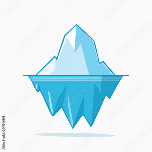 Stylized Iceberg Illustration