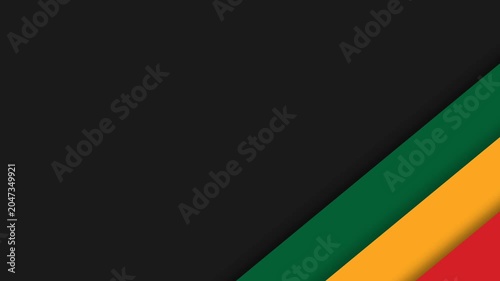 Vibrant Juneteenth Celebration Background with PanAfrican Stripes and Modern Design.