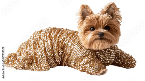 Mini Yorkie Doll Sparkling Finish