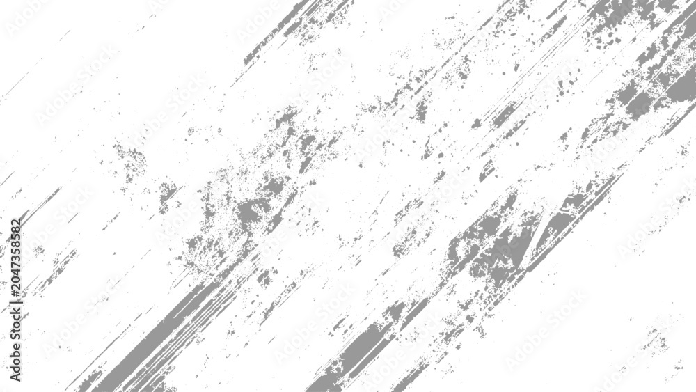 Naklejka premium Grunge texture background with gray streaks and splatters on white surface for creative design projects and artistic overlays