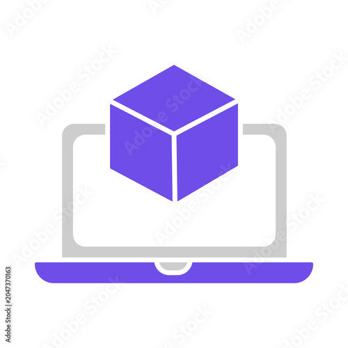 Virtual Machine Technology, Cloud Virtual Server Concept, Server Virtualization System, Isolated Computing Environment, Scalable Virtual Infrastructure Design, icon, vector