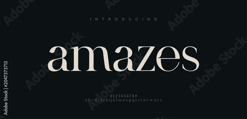 Photography amazes, Beauty Luxury font alphabet logo