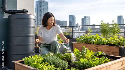 Sustainable urban rooftop action
