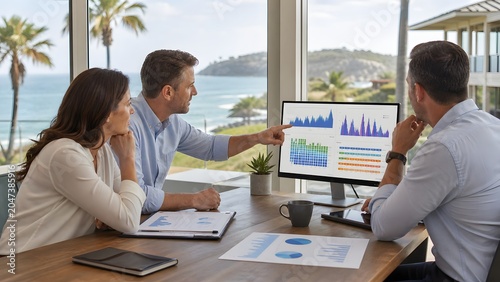 Analyzing office data visuals