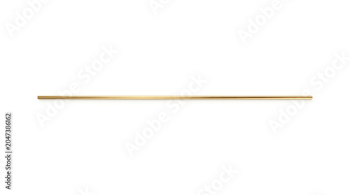 Minimalist Gold Horizontal Line on Transparent Background for Design Elements
