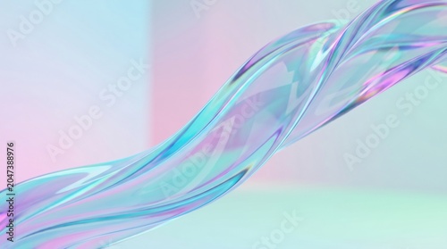 Abstract colorful wave design element.