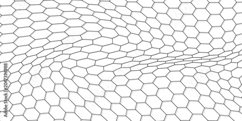 Fotografia Wire mesh fence isolated on white background.eps10.