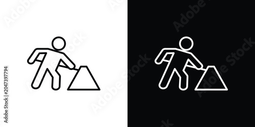 Foto Construction icon in editable outlined, Vector EPS10