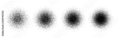 Photos Set of grainy dust spray gradients with scattered particle texture effects