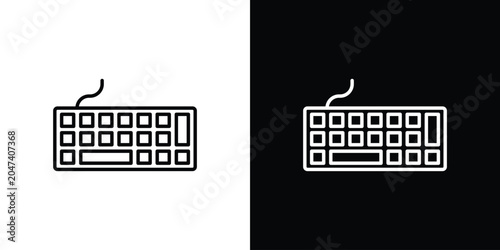 Obraz na płótnie Keyboard icon in editable outlined, Vector EPS10