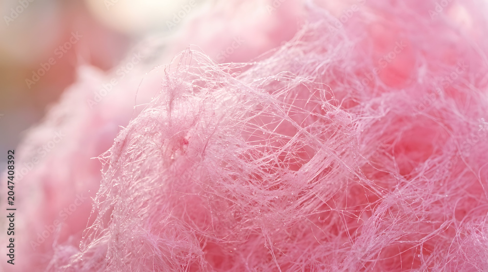 Fototapeta premium Soft pink fluffy texture in close-up view with delicate fibers and gentle lighting