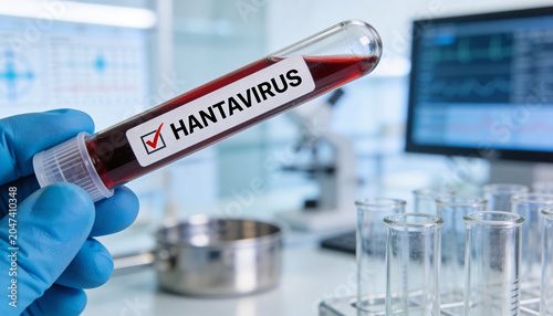 Virology blood sample analysis with microscope inside modern research laboratory