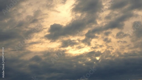 Timelapse: Dramatic Sunset Clouds Sky