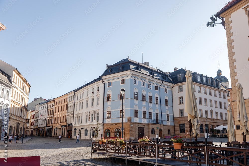 Obraz premium Beautiful streets of Olomouc. This photo has been taken in Olomouc, Czech Republic, September 2025