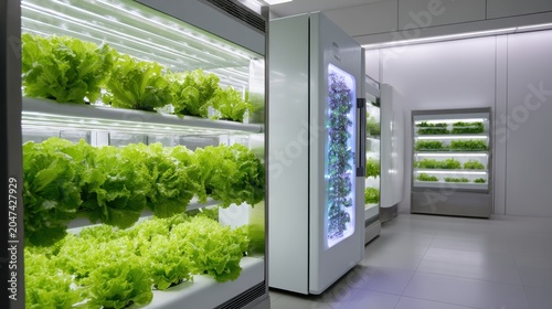 Laboratory-Grown Lettuce in Controlled Environment Cultivation