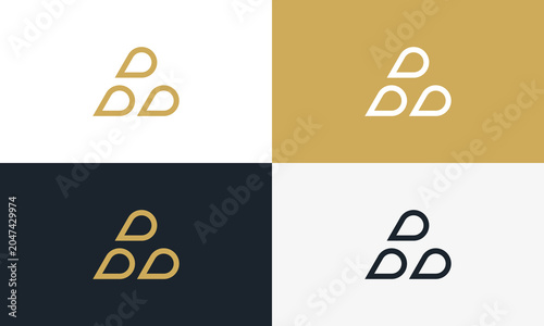 letter A Logo line luxury