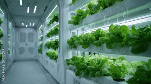 Laboratory-Grown Lettuce in Controlled Environment Cultivation