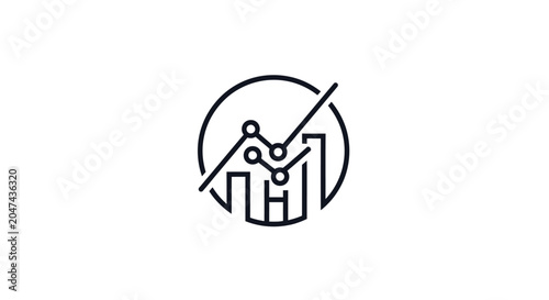Foto No Graph Chart Line Icon Symbol.