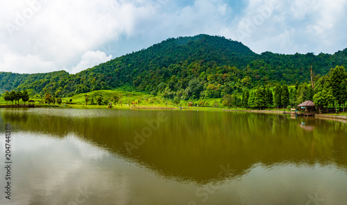 Telaga (Lake) Saat in Puncak, West Java, Indonesia.