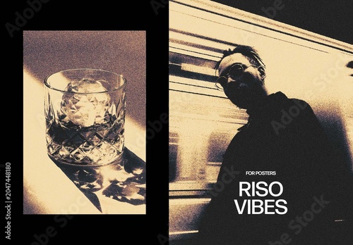 Riso Vibe Photo Effect – Sepia for Poster & Social Media (PSD)