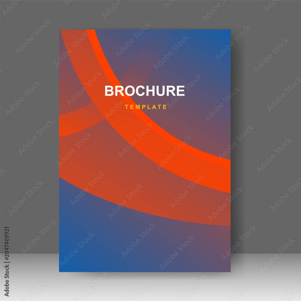 Fototapeta premium Business brochure template abstract modern design for cover book, poster, annual report. vector illustration
