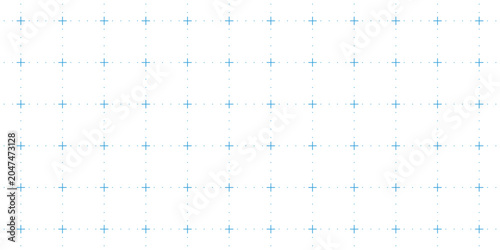 White surface with blue cross markers arranged in regular grid pattern, offering precise coordinate reference for engineering, mapping, calibration, technical illustration and modern graphic projects