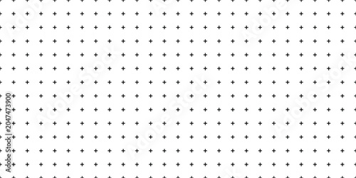 Foto Elegant minimalist background with evenly distributed black plus marks and gener