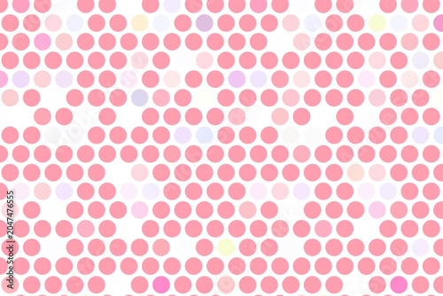Soft Pink and White Circles Pattern Background with Subtle Color Variations