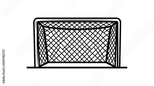 Bilde på lerret Soccer Goal Net Football Target.