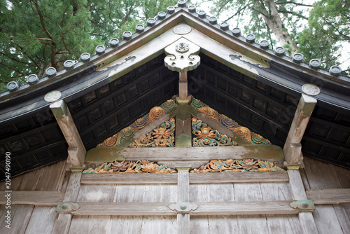Konstfotografi Japan's Nikko Tosho-gu Shrine in Nara on a cloudy winter day