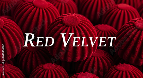 Closeup of Red Velvet Cupcakes with Rich Frosting and Decorative Swirls for Dessert Lovers.