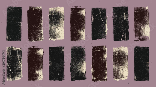 Ink roller stamp texture purple