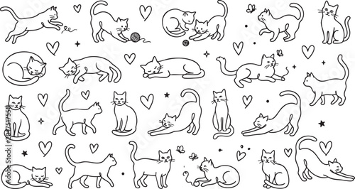 Quadro su tela Hand drawn doodle of surprised and shocked cartoon faces with starburst effect v
