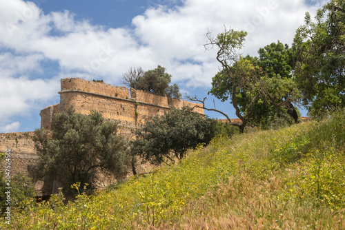 City walls surrounding the old town of Lagos, Algarve, Portugal