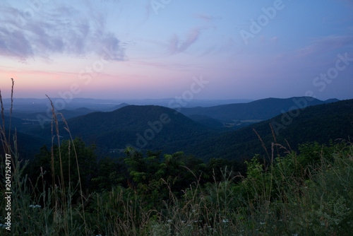 Sunrise at Loft Mountain Overlook - Shenandoah NP - Virginia in June